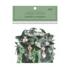 Dark Gothic Witch PET Stickers 20PC Scrapbook Paper Crafts Bullet Journals DIY
