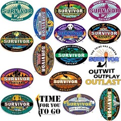 SURVIVOR VARIETY DIE CUT VINYL 50 CT STICKER PACK