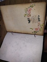 Pink Vintage Roses Junk Journal Scrapbook USA Seller