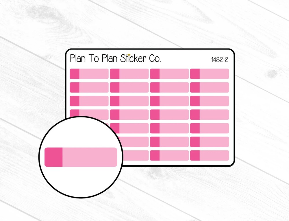 1482-2~~Dark Pink Labels Planner Stickers.
