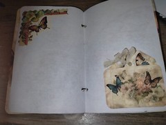 Vintage Butterfly Junk Journal Scrapbook USA Seller