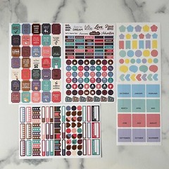 Assorted Planner Stickers-Labels – Motivational, months, appointments, icons.