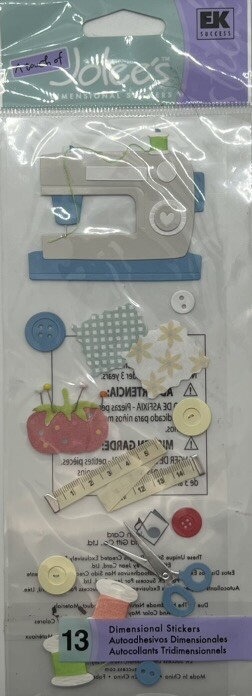 Cozy Home & Hobbies Scrapbook Stickers | Jolee’s Boutique | Dimensional House