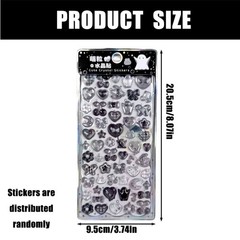 3D Puffier Sticker Sheets Adorable Small Sticker for Kid and Adult Tiny Sticker