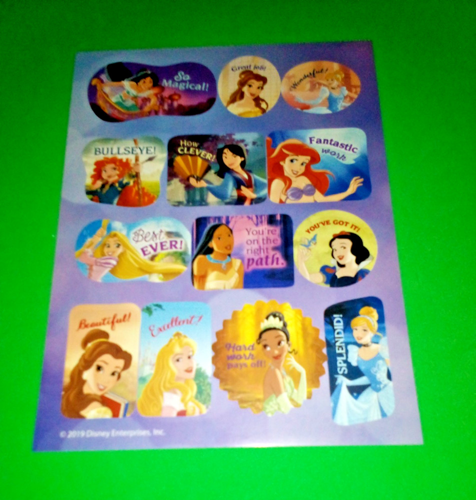 Disney Princess Sticker Sheet American Greetings Scrapbooking