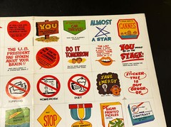 Scholastic Book Clubs 40 Sticker Sheet Set Coalgate Satire 1984 Vintage