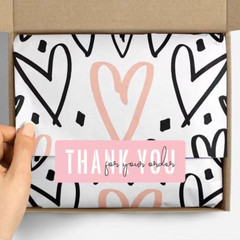 3 Rolls 1X3 Inch Thank You for Your Order Stickers for Packaging Gifts