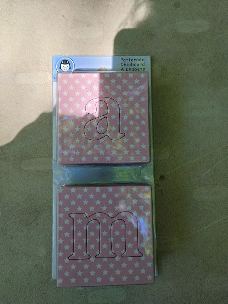 Lil Davis Designs Stars Patterned Alphabets chipboard letters