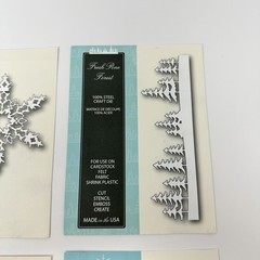 Memory Box Dies LOT of 6 Christmas Snowflake Autumn Border Stocking Pine Tree
