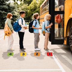 36 Pcs Line up Spots for Classroom Floor Educational Classroom Labels with Wr…