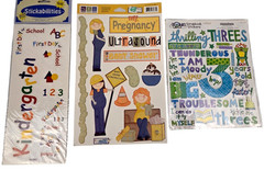 Scrapbook Stickers Baby/Toddler/Young Child – Mixed Brands Most Sealed 35+ Packs