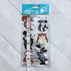 Jolees Woodland Animal Felt Stickers Scrapbook Embellishments Fall Winter