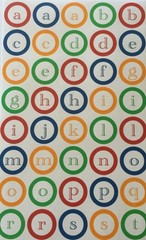 GRADUATION STARS/CIRCLES ALPHABET Sticker(130pc)Bright Color•2 Types•High School