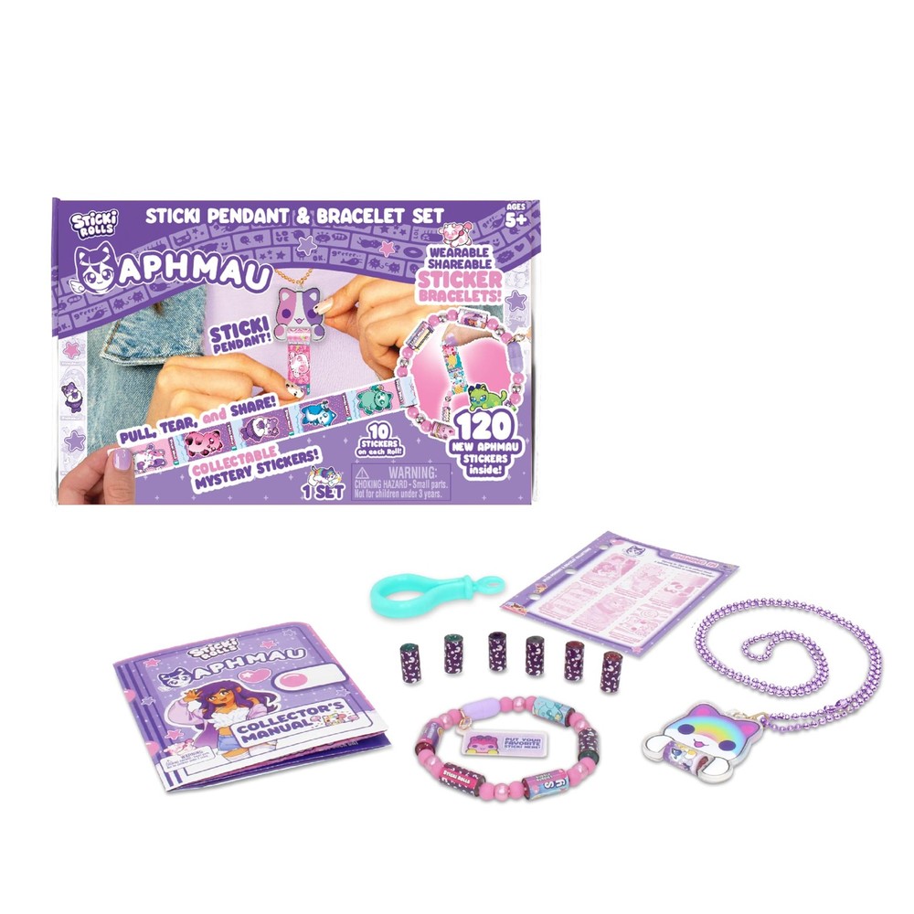 Wearable Sticki Rolls Pendant Bracelet Set – Limited Edition Toy Jewelry