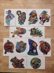 Vintage 1998 Looney Tunes Sports Prism Stickers – Complete Lot