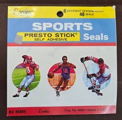 Vintage Eureka sticker lot, new old stock- 288 stickers / seals. Books Complete!