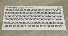TheCoffeeMonsterzCo Emoti Doodle Strips Washi Paper Sticker Set Design 1 TCMC