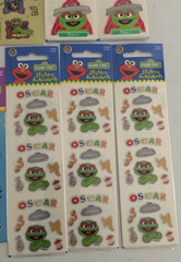 Assorted Lot of 11 SandyLion/Carlton Sesame Street Stickers Autocollants NEW