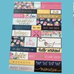 The Paper Studio Petals Blooms Sticker Book Flamingo Stick a Bilities