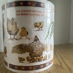 PSX Designs Rooster Crow Hen Sticker Roll Vintage RARE Chicks Stickers