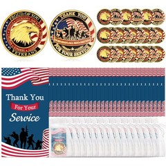 50 Pcs Military Challenge Coins Gift Bulk Thank You for Your Service American