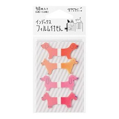 Midori Notebook Film Index Tab Sticker, Dog, 8 designs x 6 sheets (19024006)