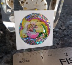 Vintage Stickers Fairy Flower Rainbow Prism Sticker VTG 90s Twin Seven
