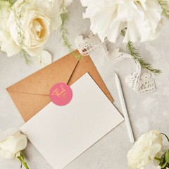 Colorful Thank You Stickers Self Adhesive Label for Business Packaging Envelopes