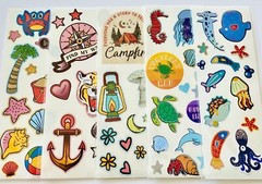 Ocean Nautical Sea Ocean Water Themes Marine Life Animals Beach Summer Stickers