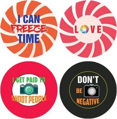 I am a Photographer Stickers (20 Sets X 16 Designs)