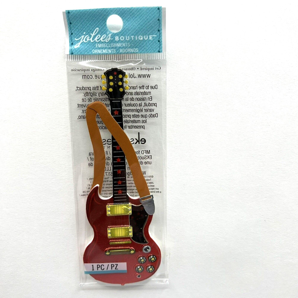 Jolee’s Boutique Rock Guitar Music Instrument Embellishments Scrapbooking