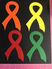 Awareness Ribbons Breast Cancer Awareness Die Cut Embellishments 3-1/4″ X 5-1/4″