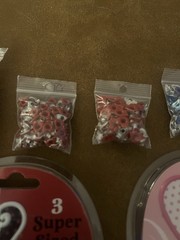 Scrapbooking Lot Valentine’s Day Embellishments Brads Eyelets