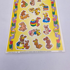 Vtg Introduct IJsselstein Stickers Easter Bunny Ostern Hase Tiere Aufkleber Y2K