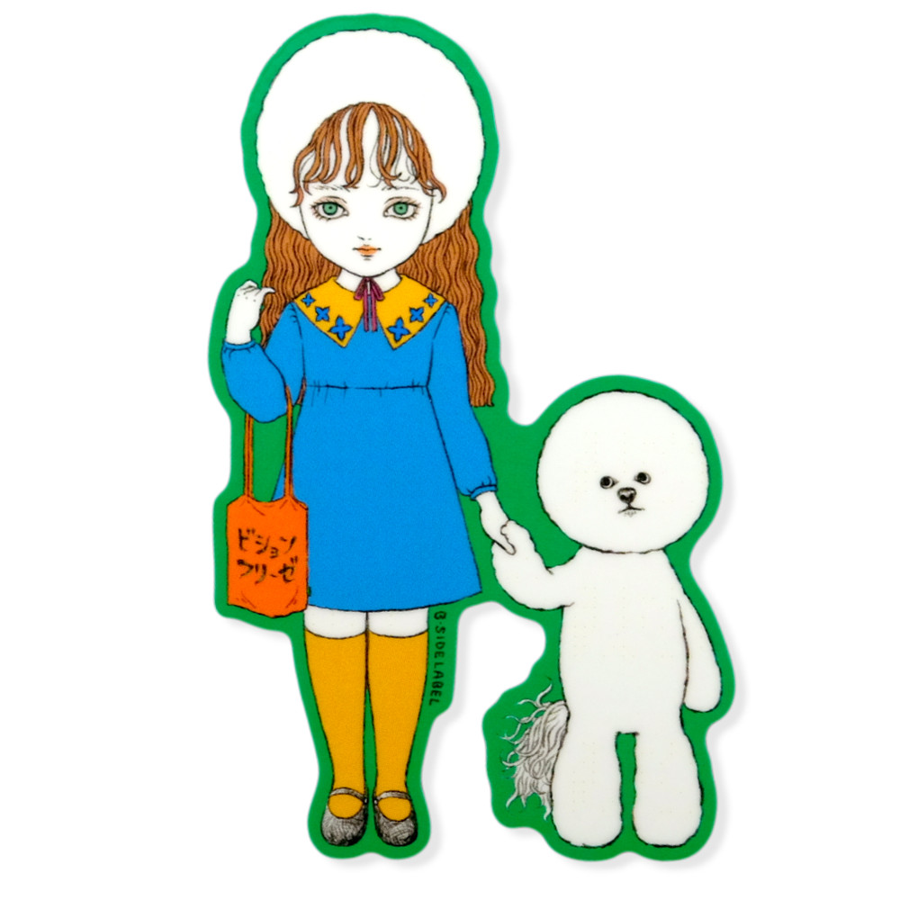 Dog-Walk Poodle Girlie ✦ B-Side Label Sticker