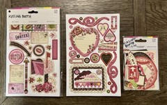Basic Grey *KISSING BOOTH* Coordinating Chip Stickers & Die Cut Shapes +BONUS