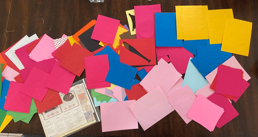 Baby, School, Sports Theme Die cuts and 1 Variety Pack (stickers and paper)