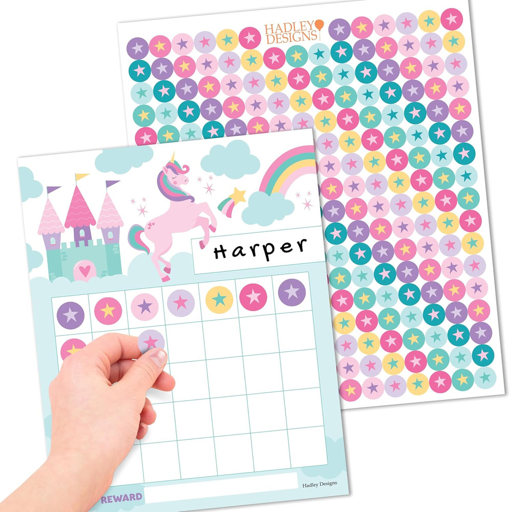 Sticker Chart for Kids Behavior at Home & Classroom – 25 Reward Chart for Kid…