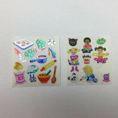 Vintage Holographic Sticker Sheets Animals Hearts Cars Dolphins Fun Variety Pack