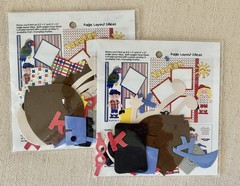 6 PC Paperkins Lawn Mowing Lee, Stamping Station Vacation Kids Die-Cuts ETC! NEW