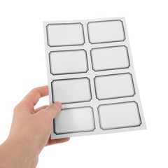 40 Sheets Transparency Stickers Self-adhesive Clear for Packaging Label