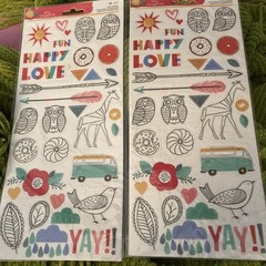 Amy Tangerine-7 Item Huge Lot-paper, Stickers, Ephemera