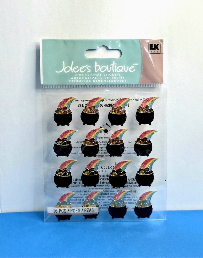 FREE SHIP Jolee’s POTS OF GOLD REPEATS Scrapbook Sticker ST. PATRICKS’S DAY #2