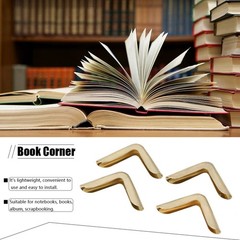 50Pcs 0.08in Opening Photo Corners Self Adhesive, Book Corner Protectors, Iro…