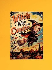 Halloween Candy Junk Journal Charm Bag Charm Accessory New Handmade OOAK