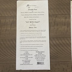 Tie Me To The Moon ~ Be Still My Heart Wedding Sticker Set