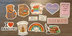 Reading – Books – Stickers – 10 PCs – 5 styles available! See Description