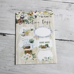 P13 Scrapbook Paper Tags Chipboard Embellishments Farmhouse Gardening Lot