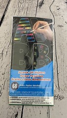 New 68 Art Project Scrapbooking Letter Scratch Off Stickers