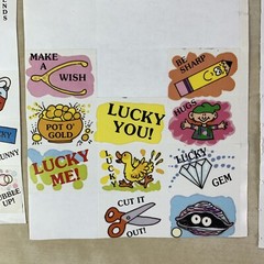 Vintage Cool Graphics Stickers Partial Sheets Retro